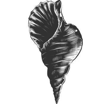 Nature wall sticker shell illustration - TenStickers