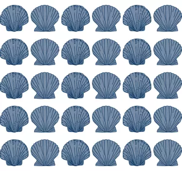 Nature wall sticker shell print design - TenStickers