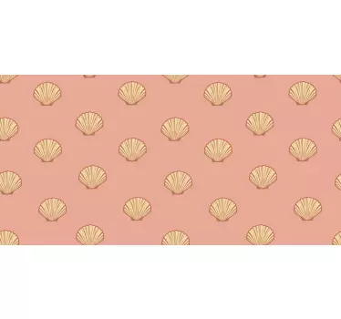 Seashell Pattern Decor nature wall sticker - TenStickers