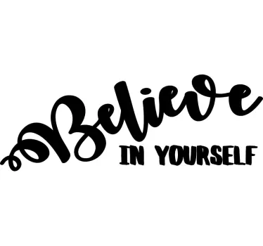 Motivational Phrase quote wall sticker - TenStickers