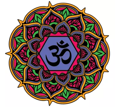 Netherlands sticker colorful om mandala - TenStickers
