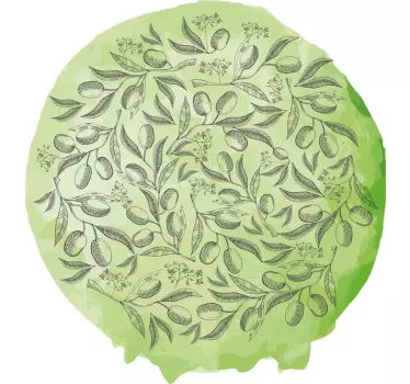 Plant sticker floral leaf design - TenStickers