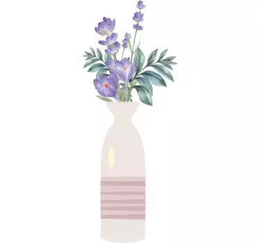 Floral Vase Artwork wall sticker - TenStickers