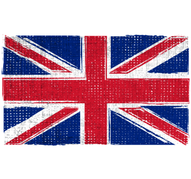 Uk grunge flag Car Decal - TenStickers