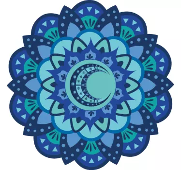 Elaborate Botanical Mandala nature wall sticker - TenStickers