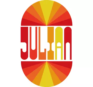 Personalized Name Arrangement text sticker - TenStickers