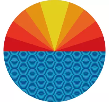 Vintage Sunset wall decal - TenStickers