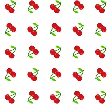 Cherry Pattern Design wall sticker - TenStickers