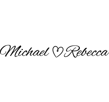 Personalized Name Art quote wall sticker - TenStickers