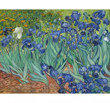 Van Gogh Flowers Wall Art Sticker - TenStickers