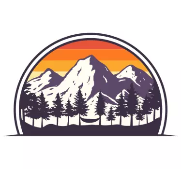 Motor Home wilderness caravan sticker - TenStickers