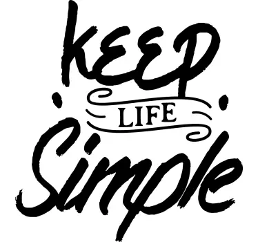 Motorhome keep it simple Caravan decals - TenStickers