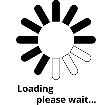 Loading circle video game sticker - TenStickers