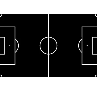 Football Field Blackboard football sticker for wall - TenStickers