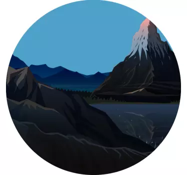 Mountain Scenery View nature wall sticker - TenStickers