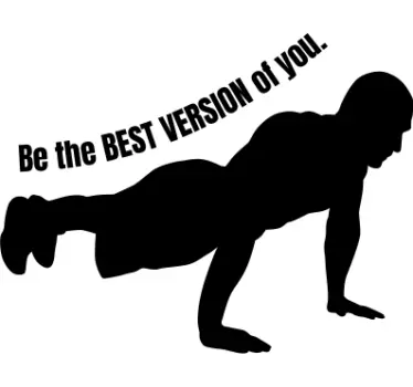 Be the Best Version of You Fitness sticker - TenStickers