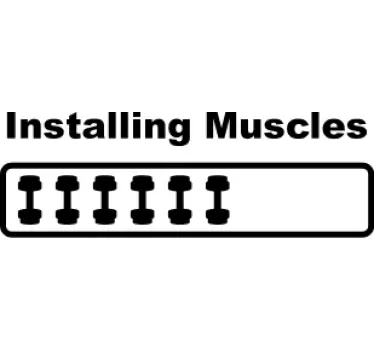 Installing Muscles Fitness wall decor - TenStickers