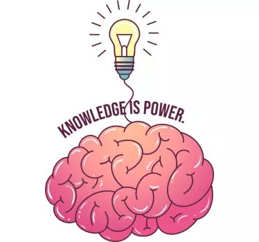 Office wall sticker "knowledge is power" - TenStickers
