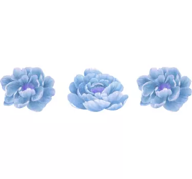Lovely flower composition flower wall sticker - TenStickers