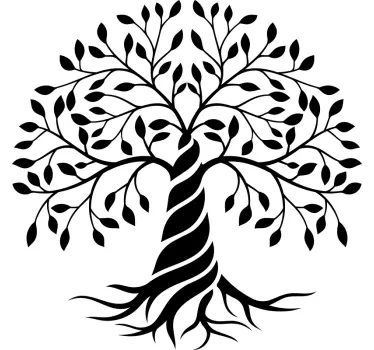 Nature wall sticker artistic foliage tree - TenStickers