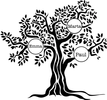 Family Tree Design wall sticker - TenStickers