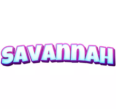 personalized name graffiti lila urban decal - TenStickers