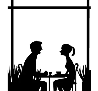 Coffee Shop Date Decal - TenStickers
