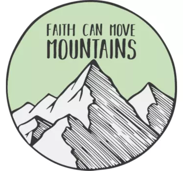 Quote wall sticker inspirational mountain saying - TenStickers