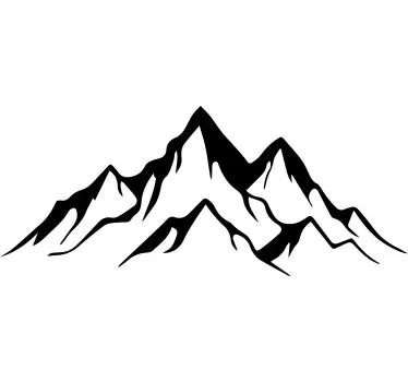 mountains and landscape nature stickers - TenStickers