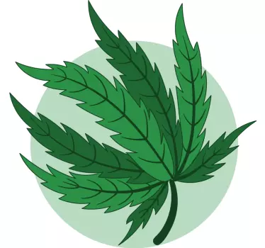 Plant sticker leafy green illustration - TenStickers