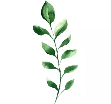 Plant sticker leafy stem decoration - TenStickers