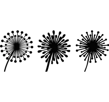 Wall sticker dandelion floral designs - TenStickers