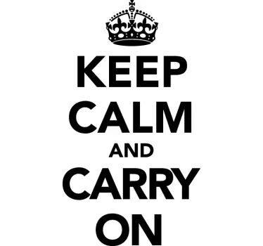 Keep Calm Wall Sticker - TenStickers