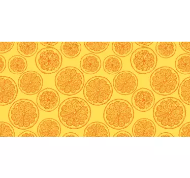 Nature wall sticker citrus slice design - TenStickers