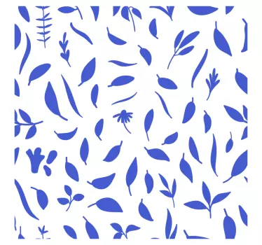 Tile sticker botanical leaf design - TenStickers