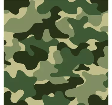 Nature wall sticker camo pattern design - TenStickers