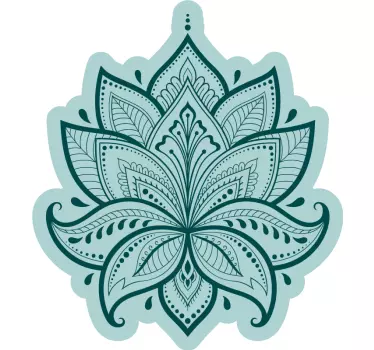 Lotus flower growing flower wall decor - TenStickers