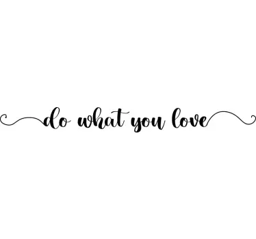 Pursue your passion quote wall sticker - TenStickers