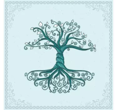 Plant sticker with detailed tree design - TenStickers