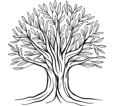 Nature wall sticker tree branches design - TenStickers