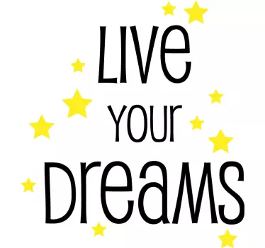 Text sticker motivational star quote - TenStickers
