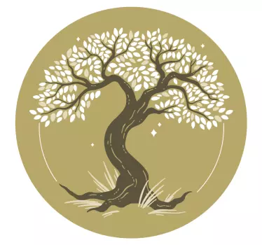 Nature wall sticker artistic tree design - TenStickers