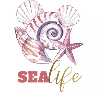 Nature wall sticker marine life - TenStickers