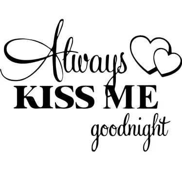 Love quote design quote wall sticker - TenStickers