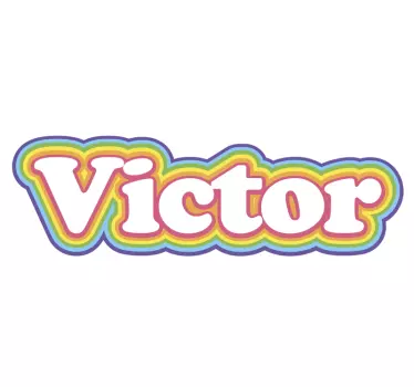 Text sticker personalized name sticker - TenStickers