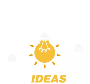 Text sticker bright ideas concept - TenStickers