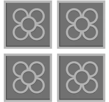 3D Barcelona panot tile transfer decal - TenStickers