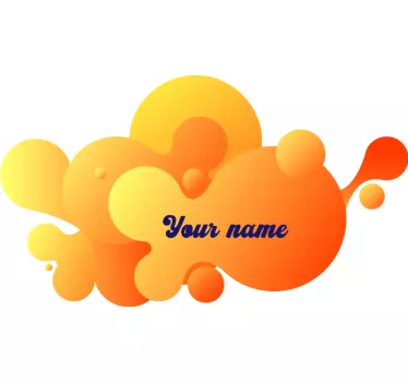 Graffiti sticker colorful bubble design - TenStickers