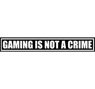 Text sticker for gaming enthusiasts - TenStickers