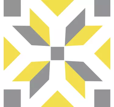 Illuminating yellow grey pantone kitchen tile sticker - TenStickers